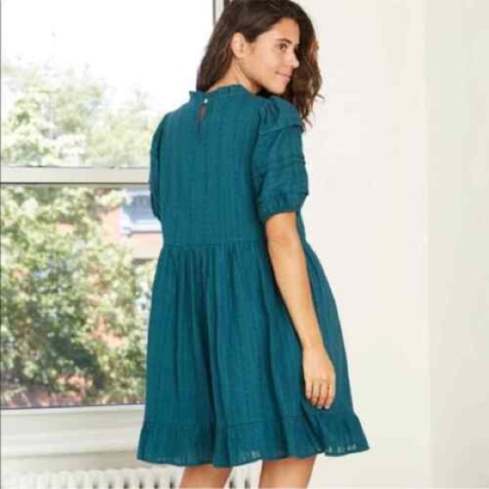 Universal Thread Puff Sleeve Embroidered Eyelet Dress - Picture 3 of 4